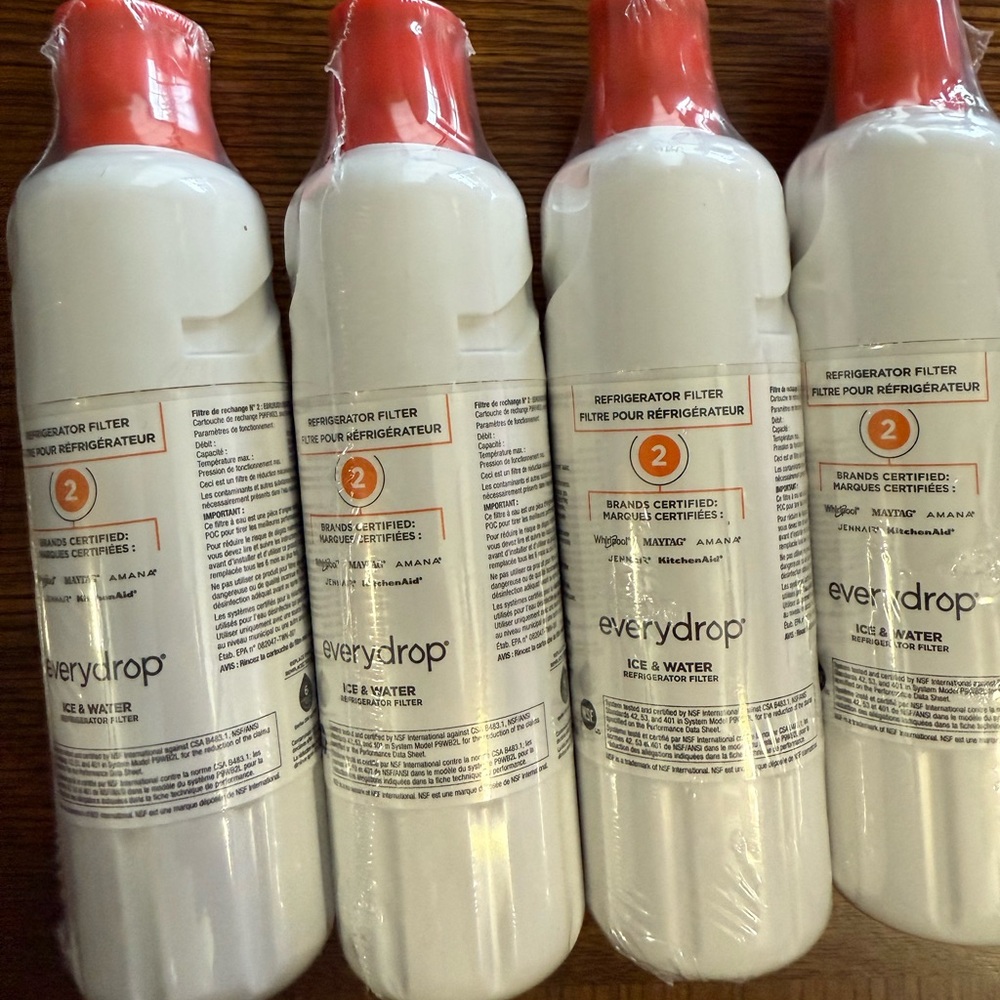 EveryDrop 2 Refrigerator Water Filter 4 Pack‎